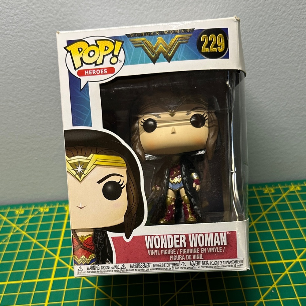 Funko Pop Wonder Woman Vinyl Figure - Red, Gold, Blue
